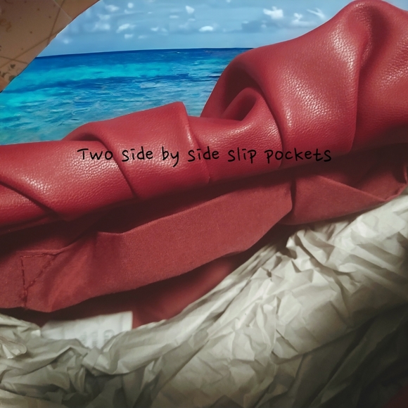 X-Large Slouchy Burgundy Hobo Tote & Shoulderbag - Picture 4 of 6